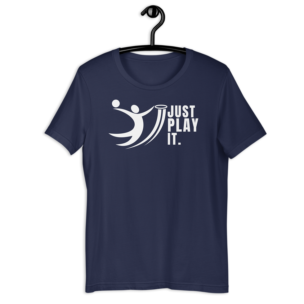 Thumbnail: Basketball Player Silhouette Unisex Tee - Just Play It - ElonReevesArts