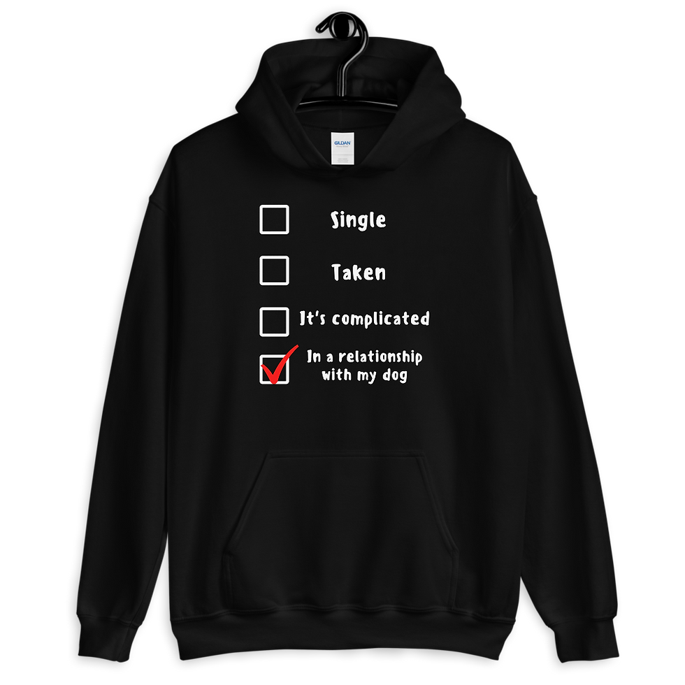 Thumbnail: Dog Relationship Hoodie . Single - Taken Sweatshirt