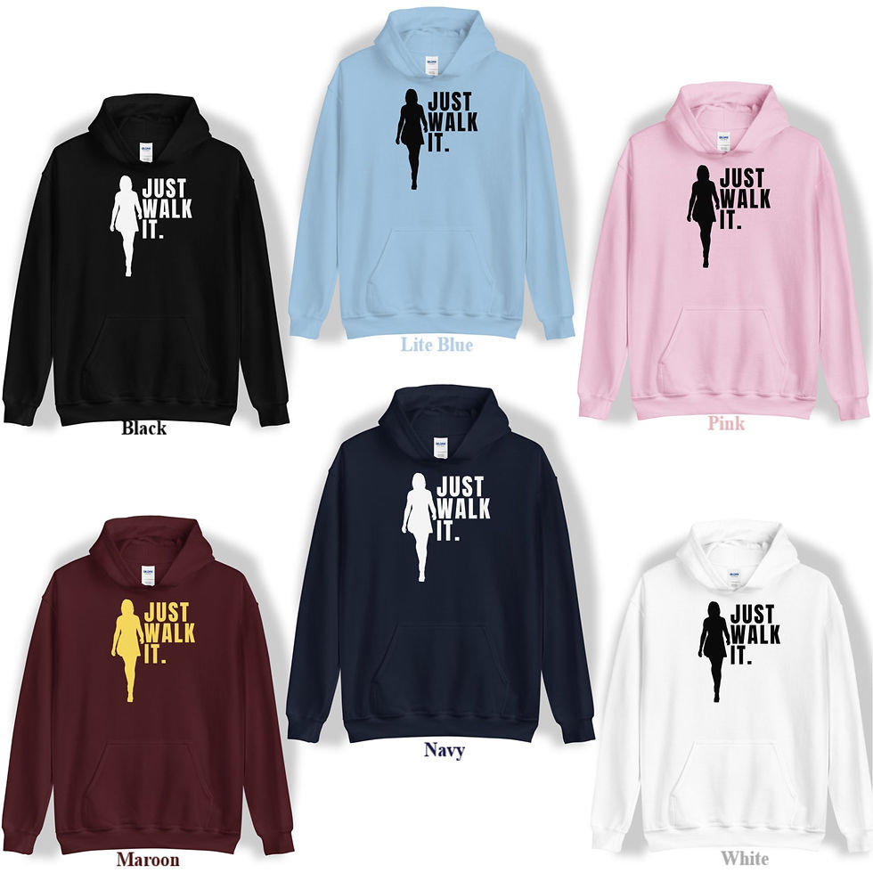 Thumbnail: Just Walk It Hoodie:  Explore Nature, Walk More, Embrace the Journey