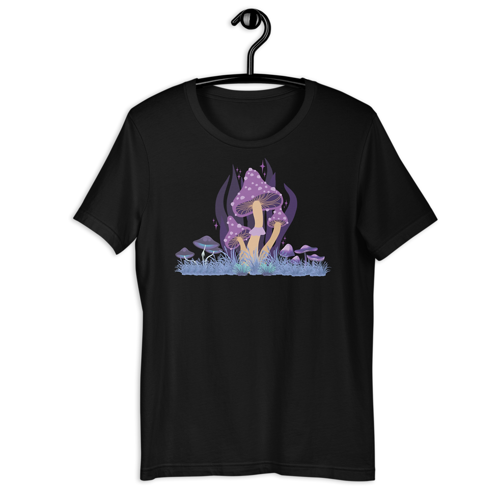 Thumbnail: Purple Mushroom Tee: Shroom Shirts