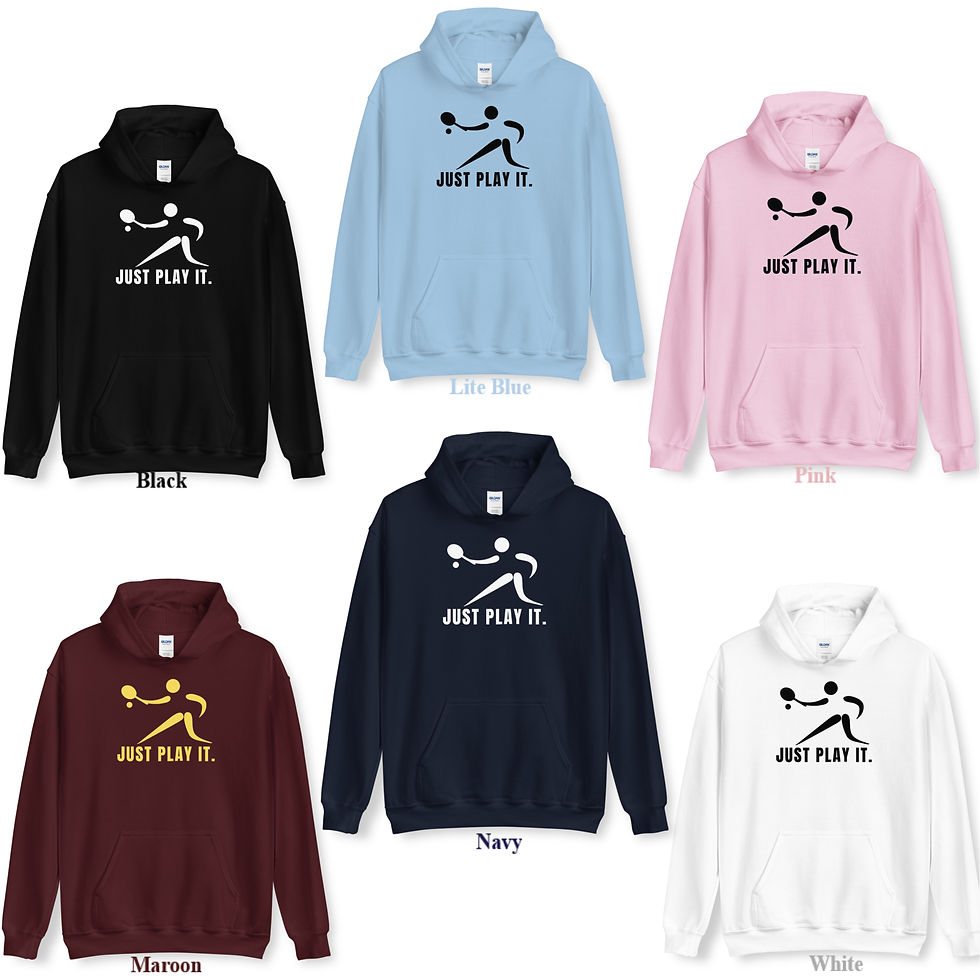 Thumbnail: Table Tennis Hoodie: Silhouette Player Just Play It