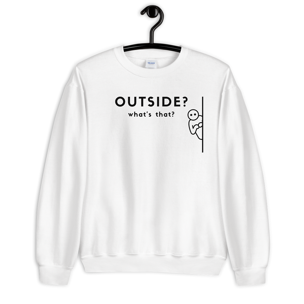 Thumbnail: Outside What's That - Funny Shy Sweatshirts - A.SAP