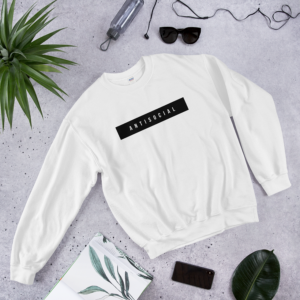 Thumbnail: Antisocial Introvert Vibe Sweatshirt - A.SAP Introverted Soul Attire
