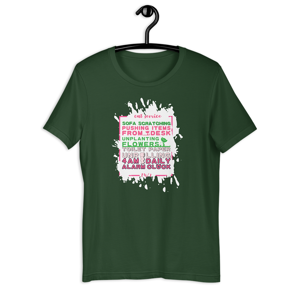 Thumbnail: Kitty Cat Service Trouble Maker Tee - MySkyPet