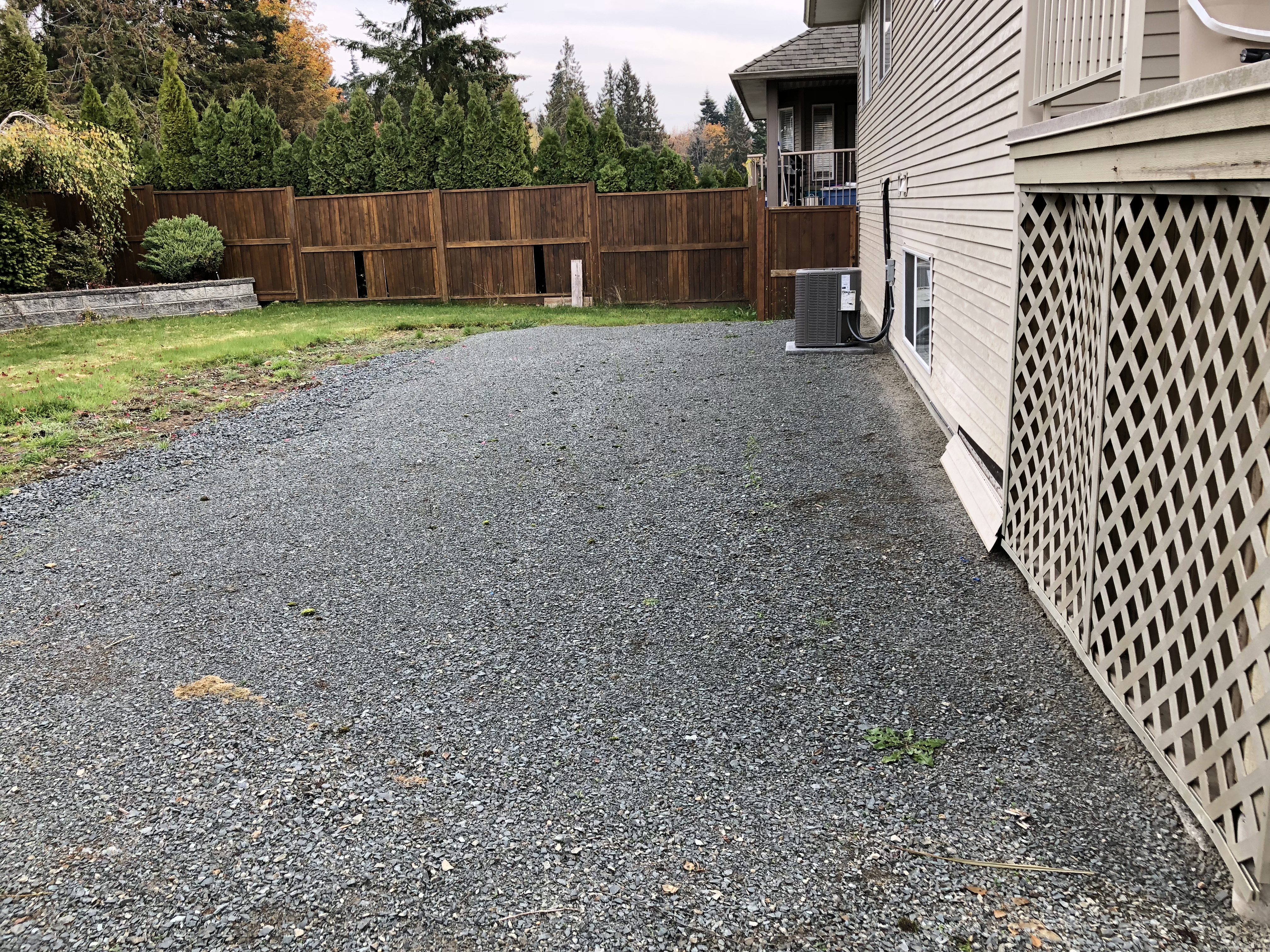 Deck Build Nanaimo - Before Photo