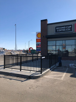 Second Cup Patio Rail