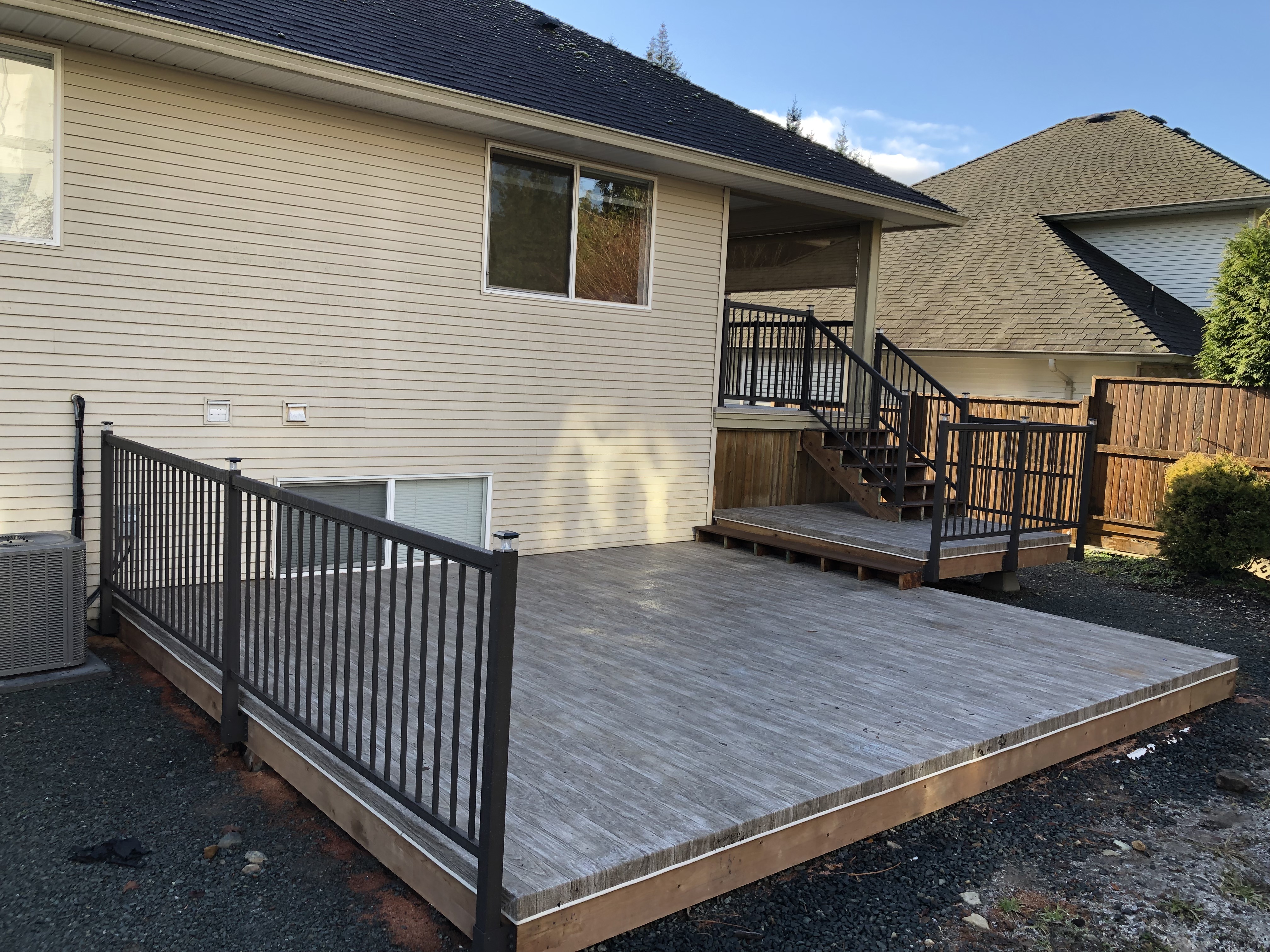 Vinyl Decking Nanaimo deck build