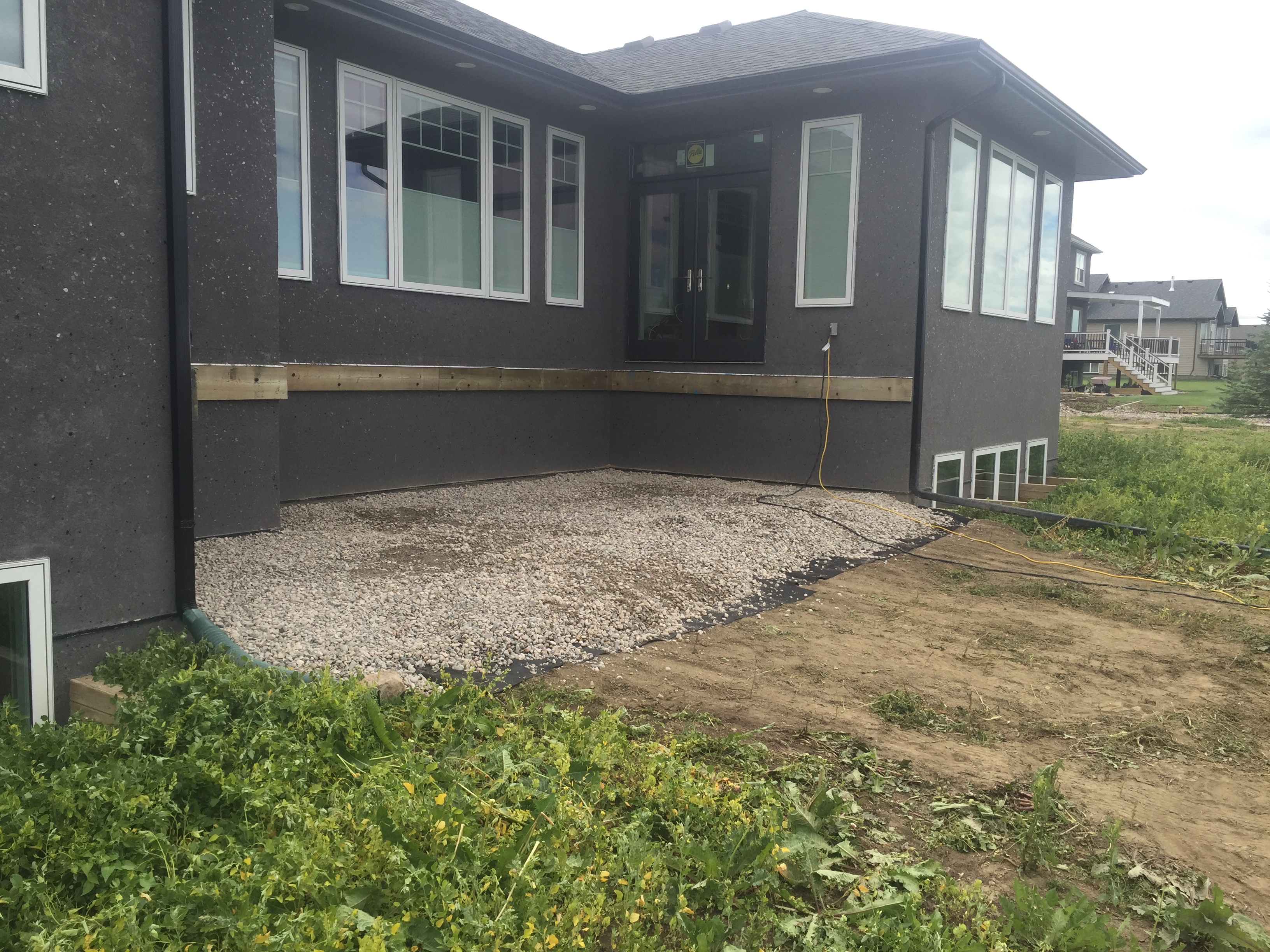 Deck Build Lethbridge - Before photo