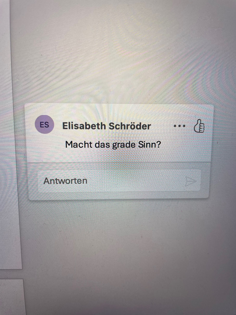 Notiz im Word-Dokument