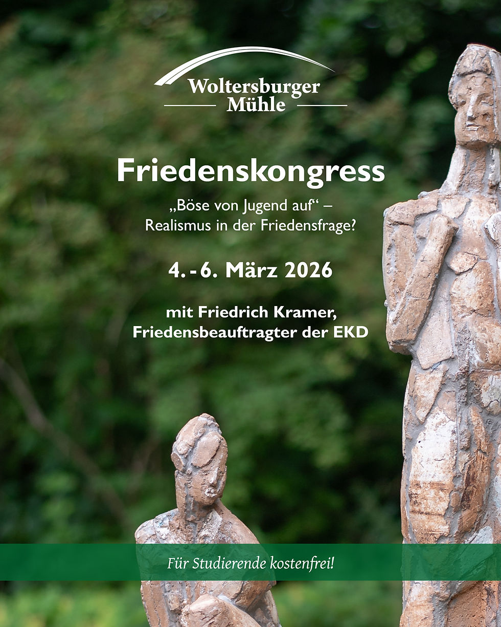 Ankündigung Friedenskongress 2026 an der Woltersburger Mühle