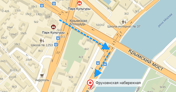 причал Крымский мост