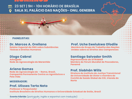Organizações vão discutir uso de agrotóxicos e violações de direitos humanos em evento na ONU