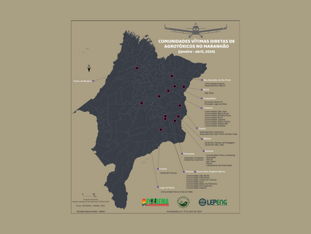 RAMA, FETAEMA e LEPENG Apresentam Mapa do Veneno no Maranhão