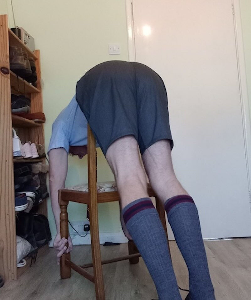 Schoolmistress caning