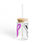 Thumbnail: Glass with bunny design and bamboo lid