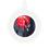 Thumbnail: Wireless charger featuring hooded rabbit, blood moon, and cityscape