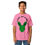 Thumbnail: Boy modeling pink 'Lord of Duper' T-shirt