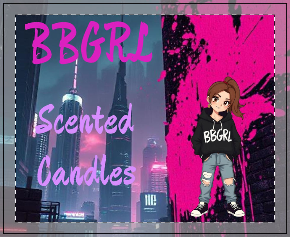 BBGRL Scented Candles: Anime girl design