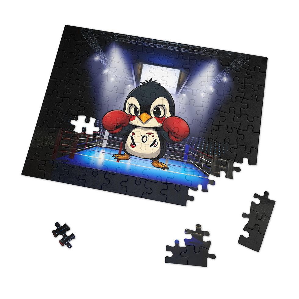 Thumbnail: Boxing penguin jigsaw puzzle