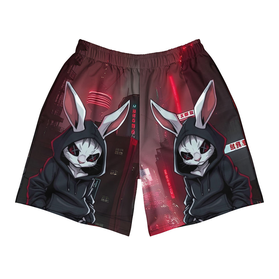 Thumbnail: Anime rabbit hooded figure on red shorts