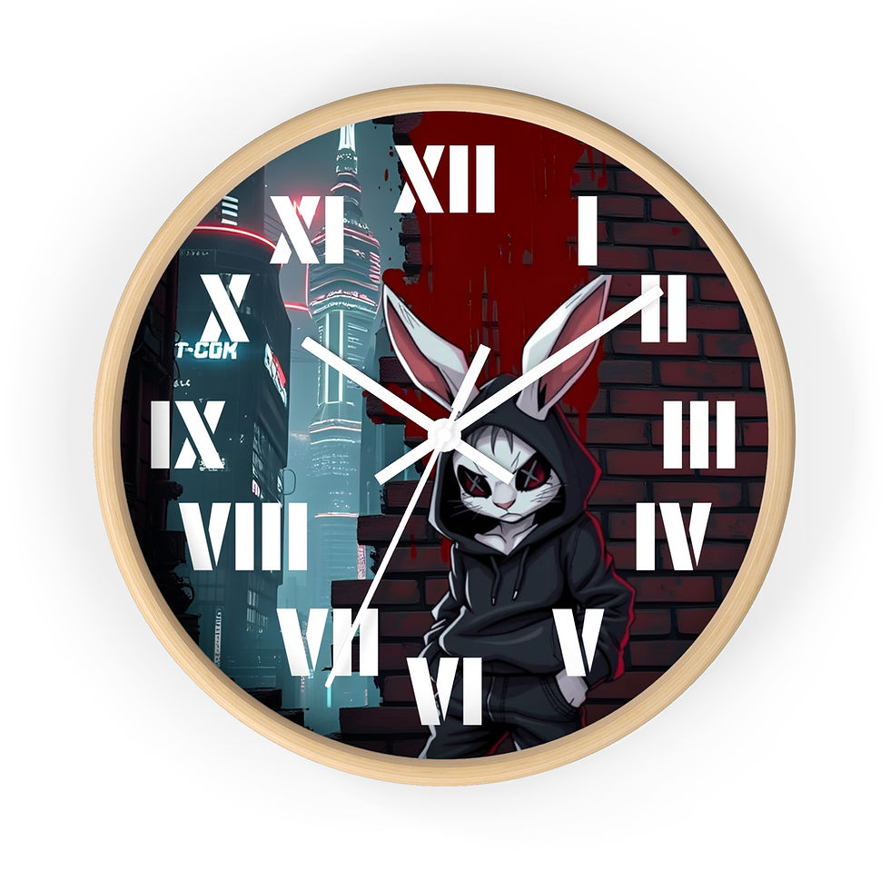 Thumbnail: Cool rabbit wall clock design