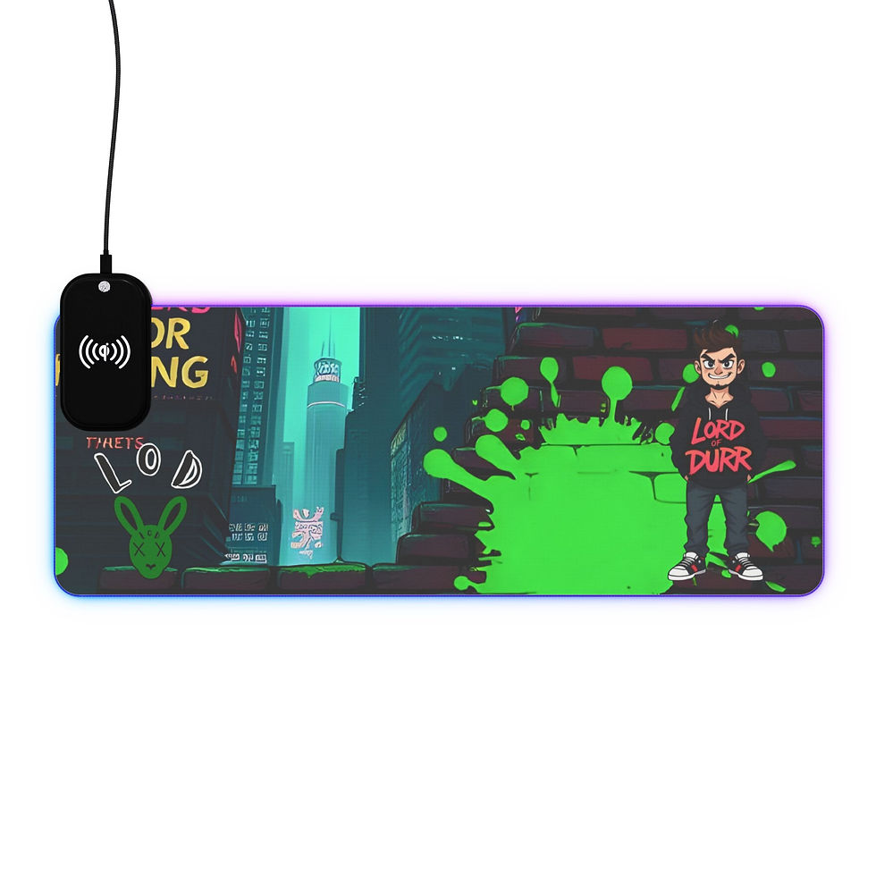 Thumbnail: LED-lit gaming mousepad: Lord Duper design