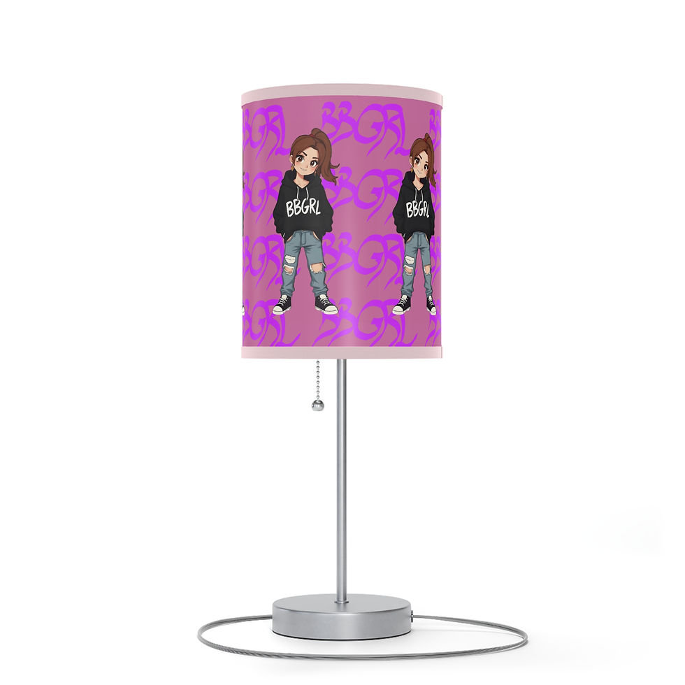 Thumbnail: Anime girl lampshade, purple: BBGRL design