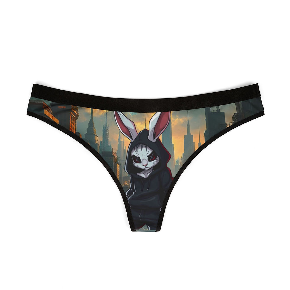 Creepy rabbit women's underwear