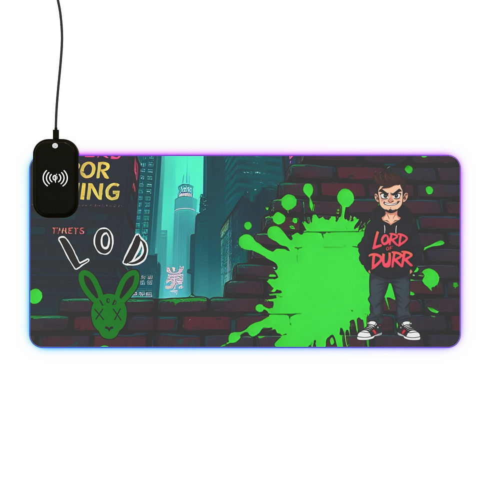 Thumbnail: Gaming mousepad featuring Lord Durr character