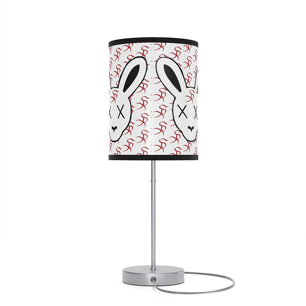 Thumbnail: Table lamp with bunny pattern