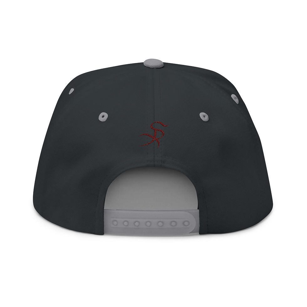 Thumbnail: Dark gray baseball cap with red logo