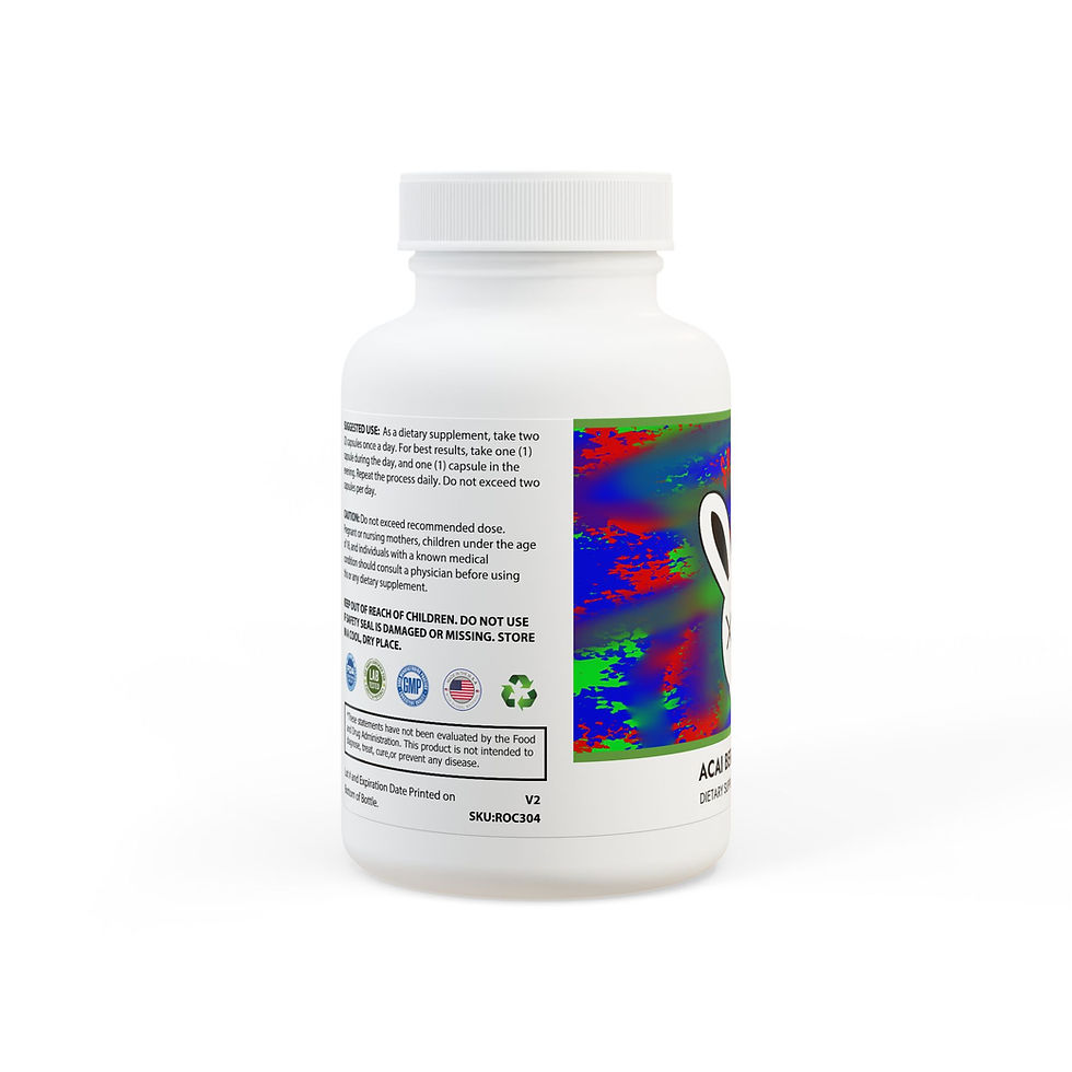 White bottle of ACME supplements
