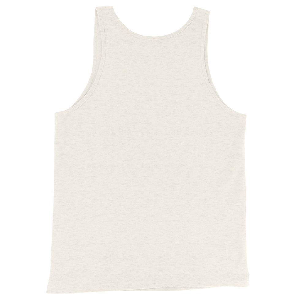 Thumbnail: Off-white, plain tank top, back view