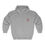 Thumbnail: Grey zip-up hoodie with small red logo