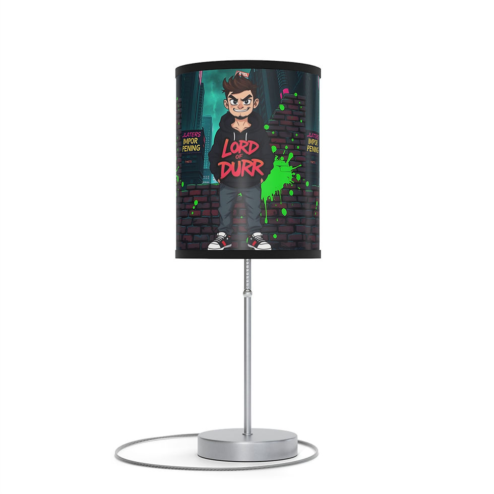 Thumbnail: Lord Darr table lamp featuring cartoon character