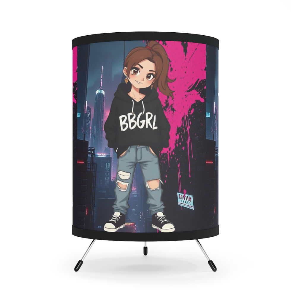 Anime girl BBGRL Pink City Crop Top lamp