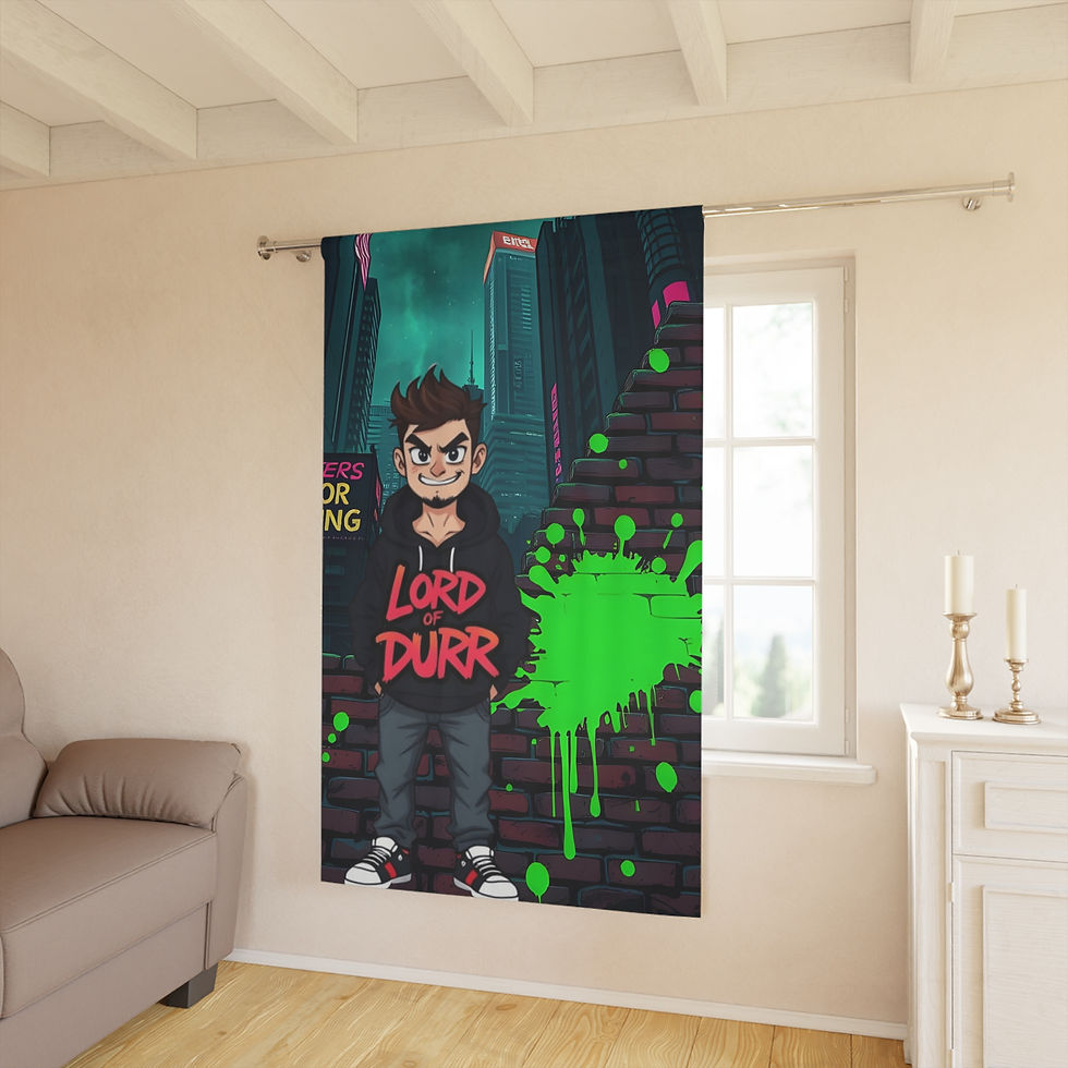 Lord Durr graffiti art curtains