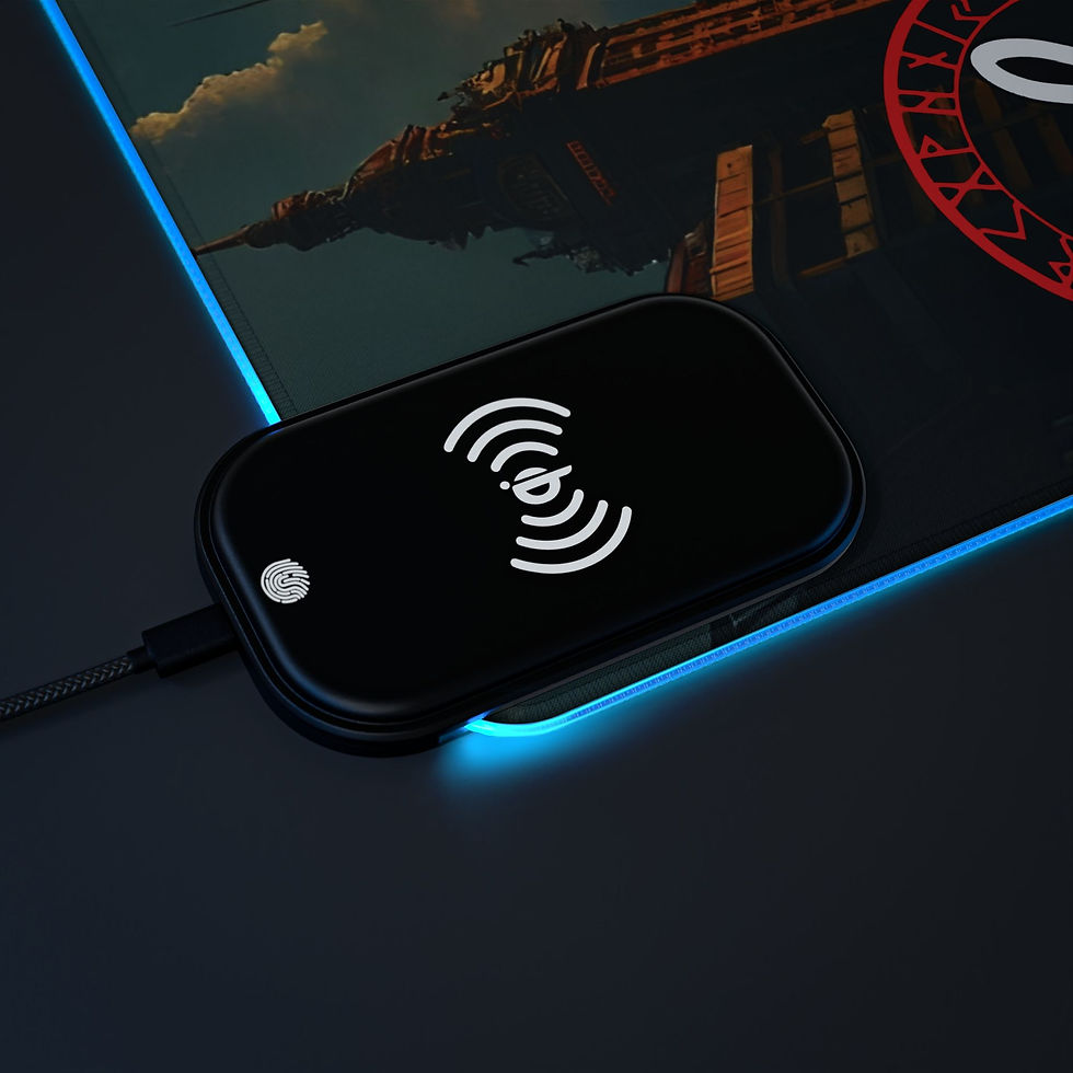 Thumbnail: LED mousepad with wireless charger
