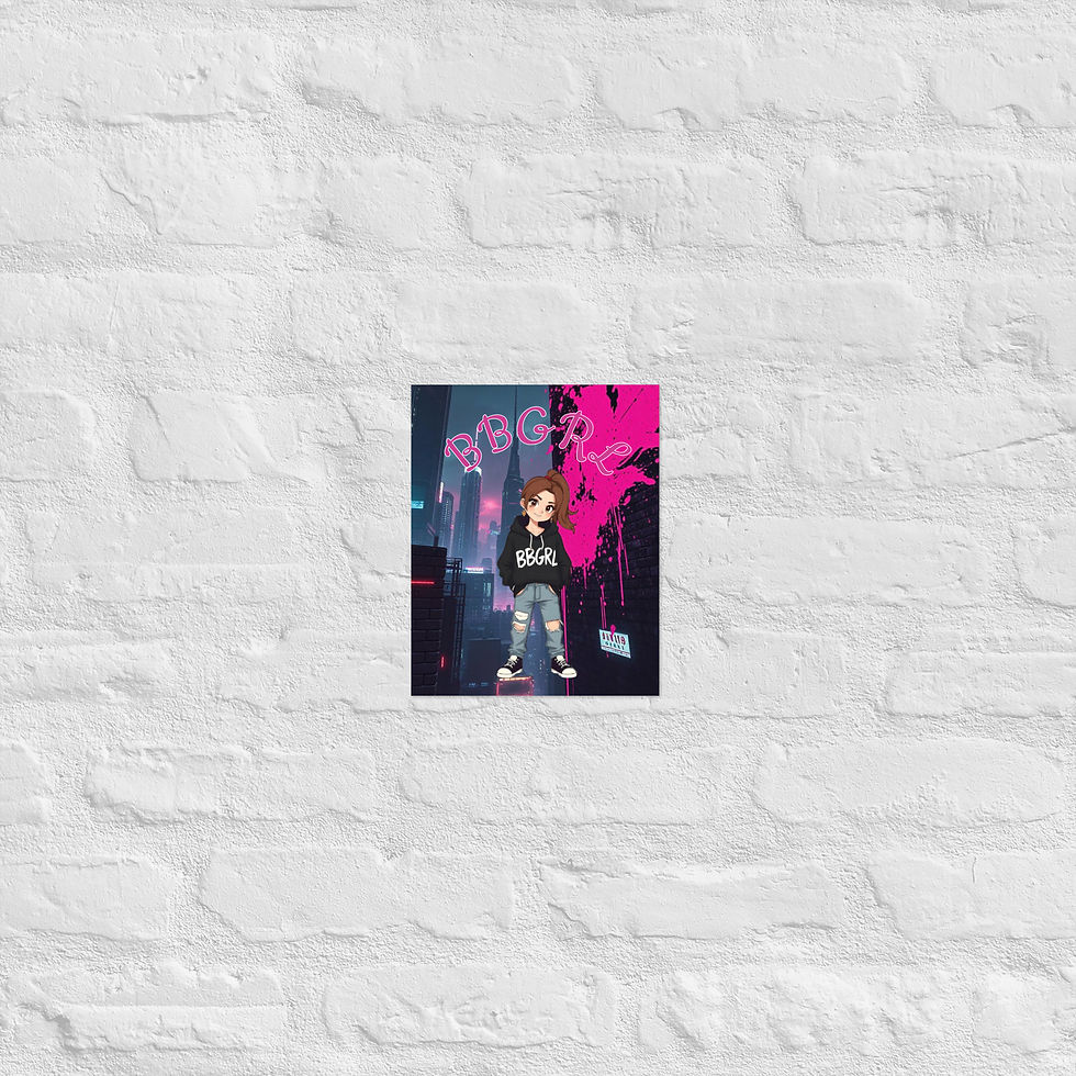 Thumbnail: Girl in neon graffiti art