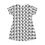 Thumbnail: Black and white palm tree print women's dress