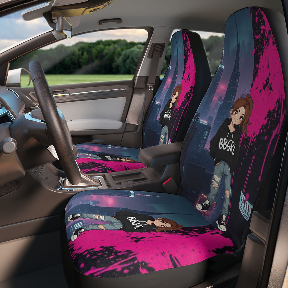 Thumbnail: BBGRL Character Graffitti Car Seat Covers