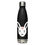 Thumbnail: Black stainless steel water bottle with white rabbit design