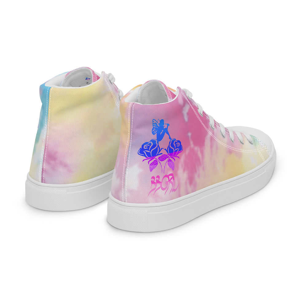 Thumbnail: Pastel tie-dye high-top sneakers