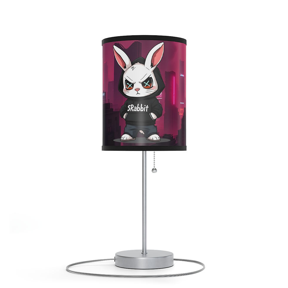 Thumbnail: Cool edgy rabbit table lamp