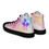 Thumbnail: Pastel tie-dye high-top sneakers with floral design