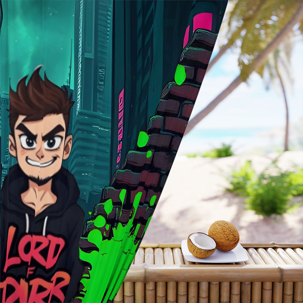 Thumbnail: LOD Graffitti Black-out Curtains