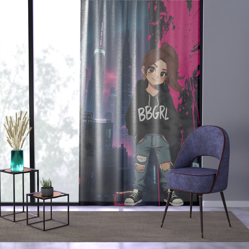 Thumbnail: BBGRL Graffitti Window Curtain