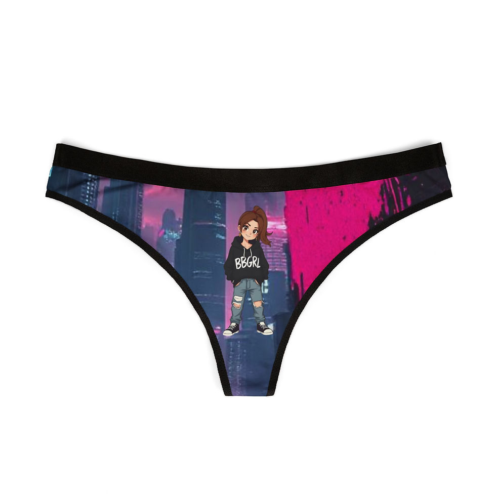 BBGRL Character Women's Briefs: Trendy city-girl design women's underwear