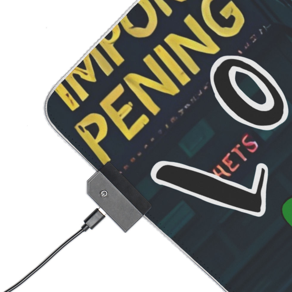Thumbnail: Charging pad with "Important Opening" logo