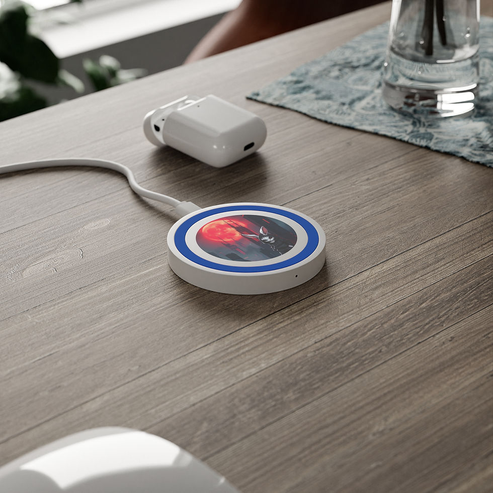 Thumbnail: Wireless charging pad with skull design